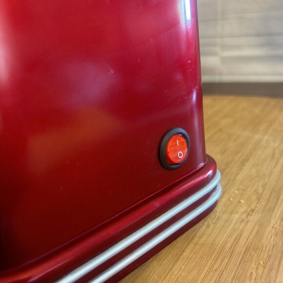 Hot Air Popcorn Maker Machine Mini Popper Nostalgia 50's Style Red & White - Picture 2 of 6